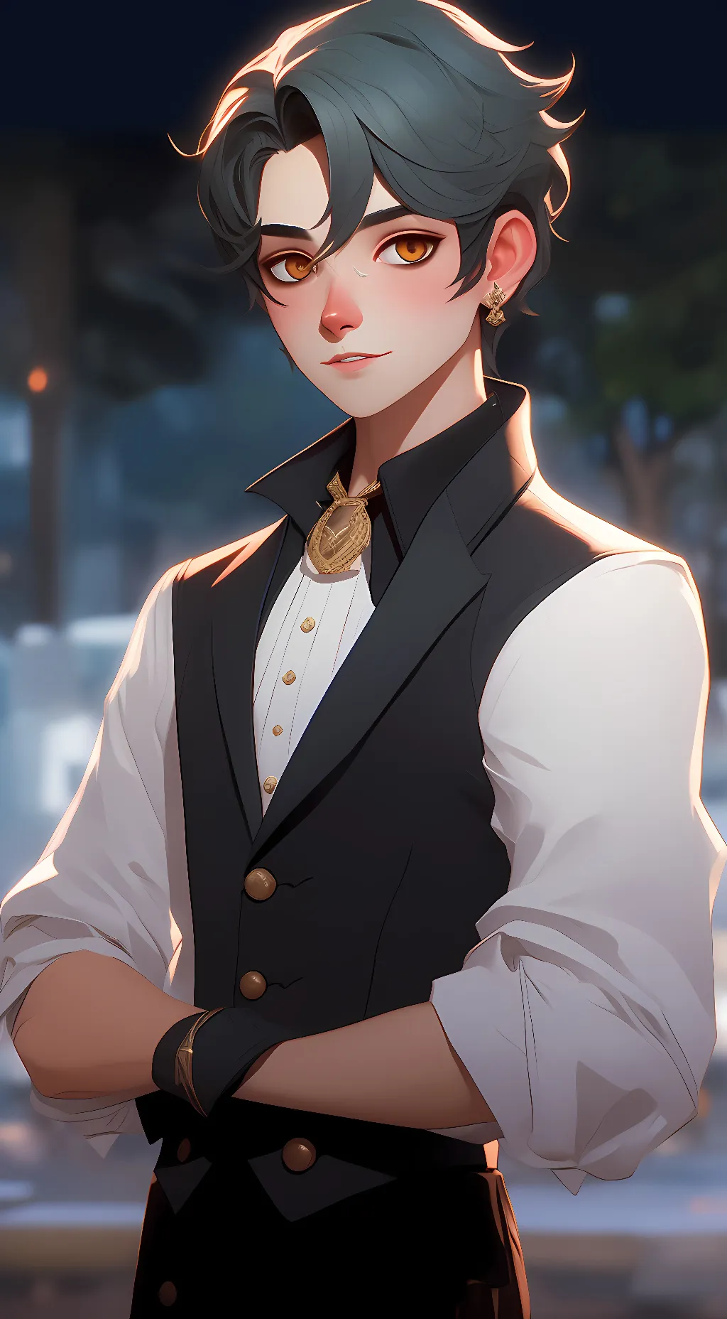 ai character: levi (your crush)  background