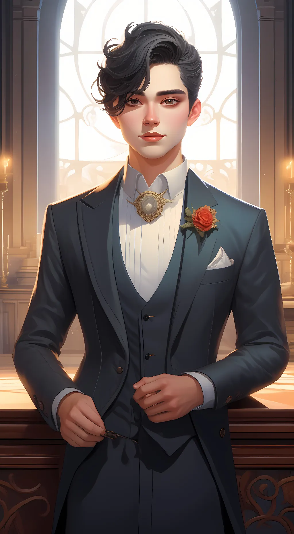 ai character: Max background