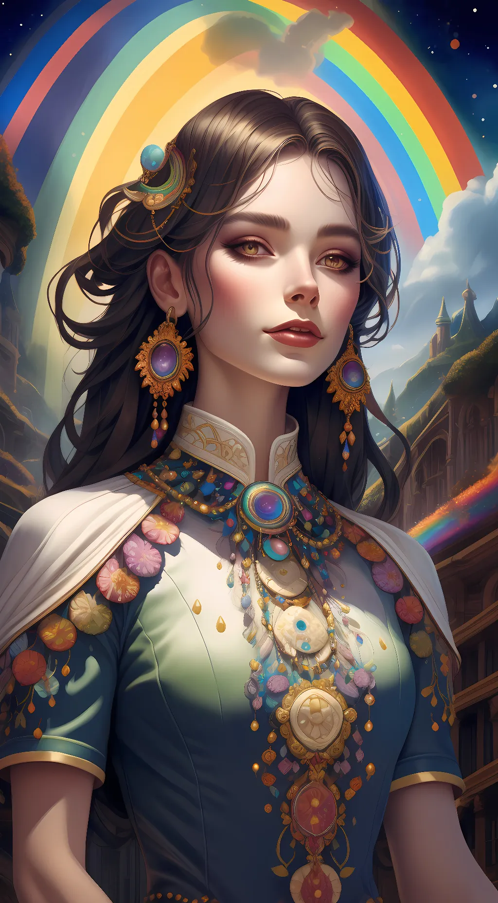 ai character: Coraline  background