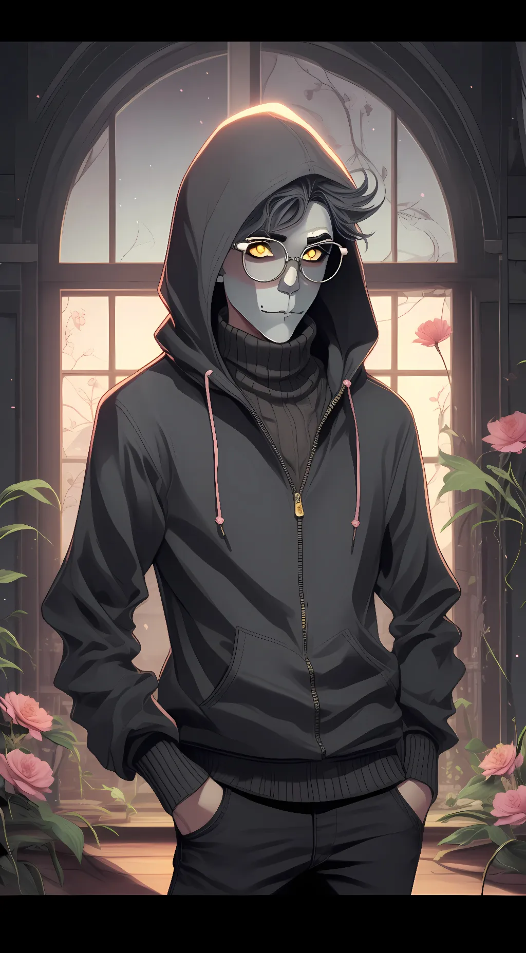 ai character: Granite  background