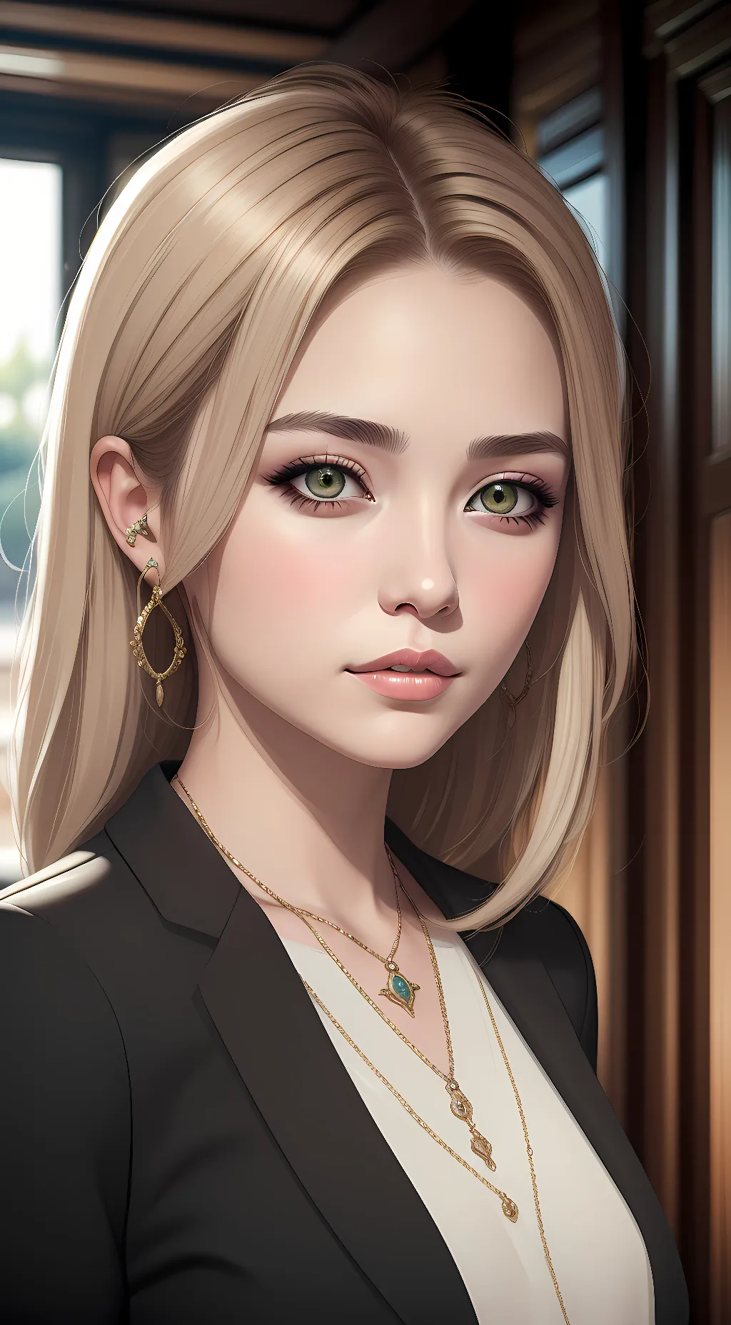 ai character: Annamarie  background