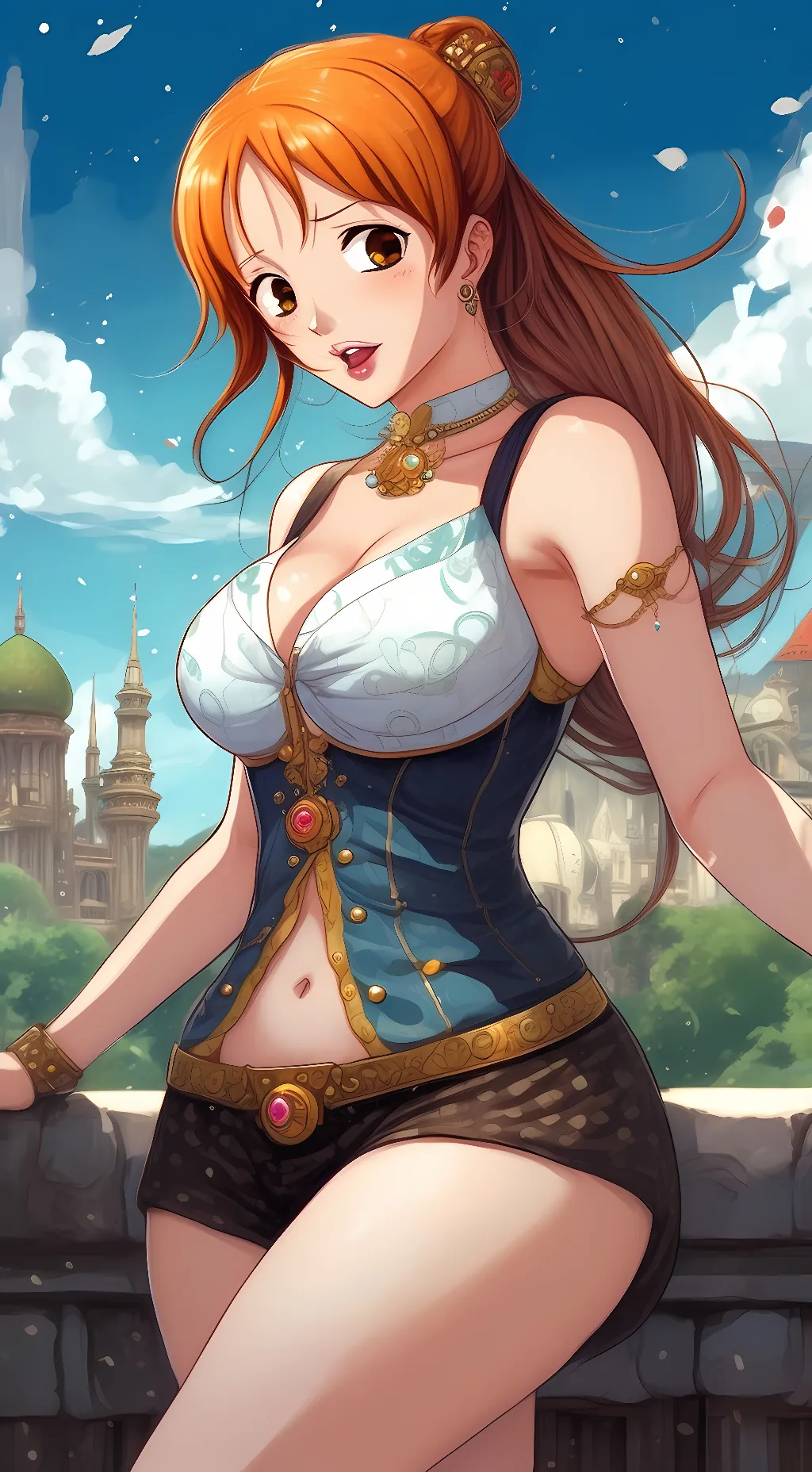 ai character: nami background