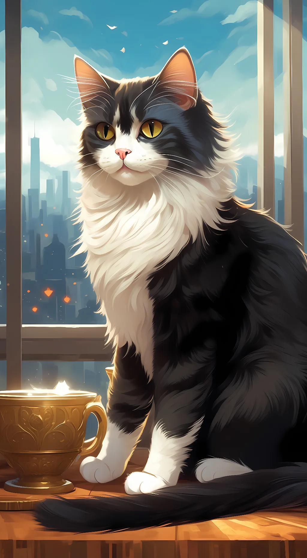 ai character: Peter~€ background