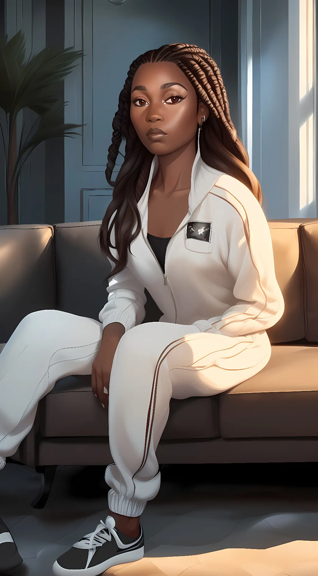 ai character: Solace Winters  background