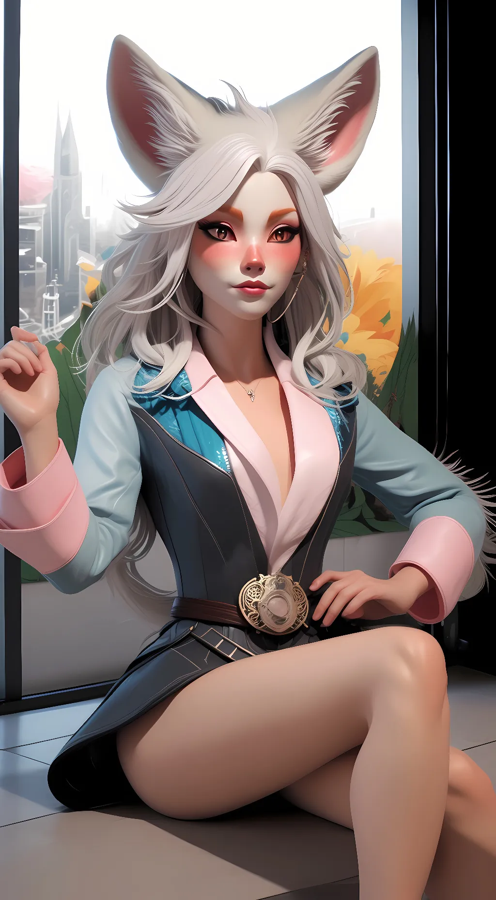 ai character: Funtime foxy background