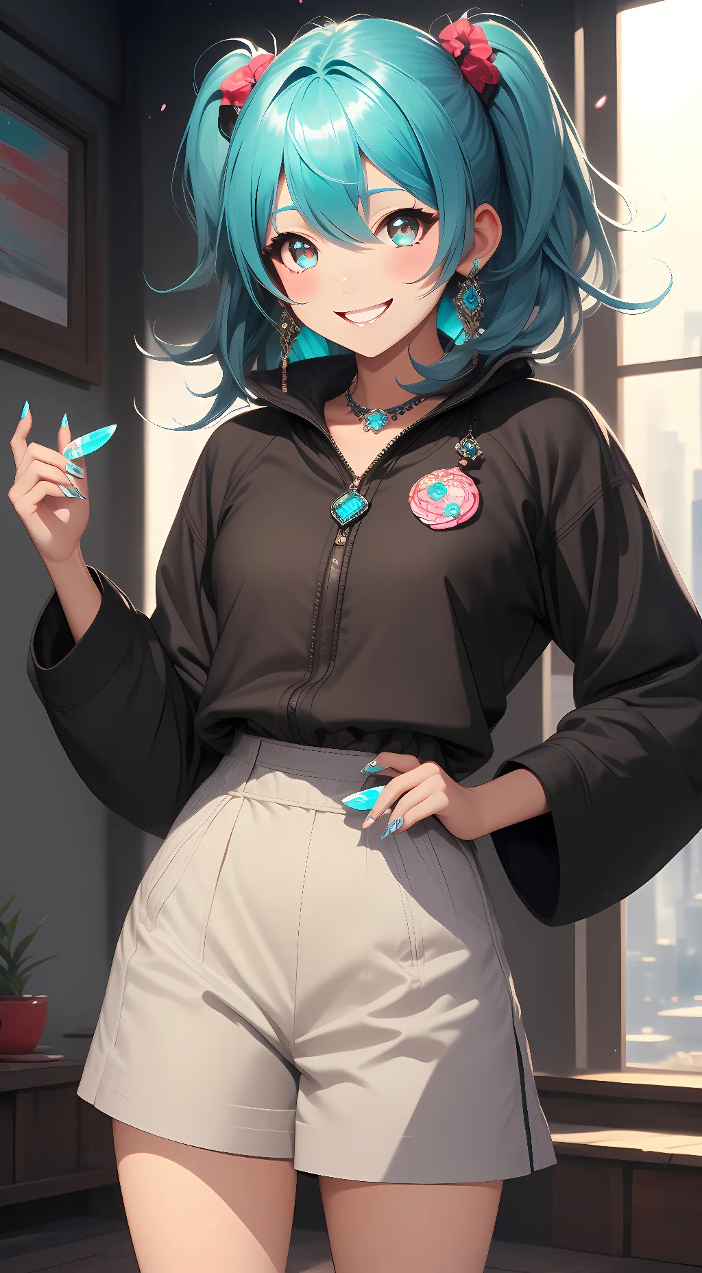 ai character: miku background