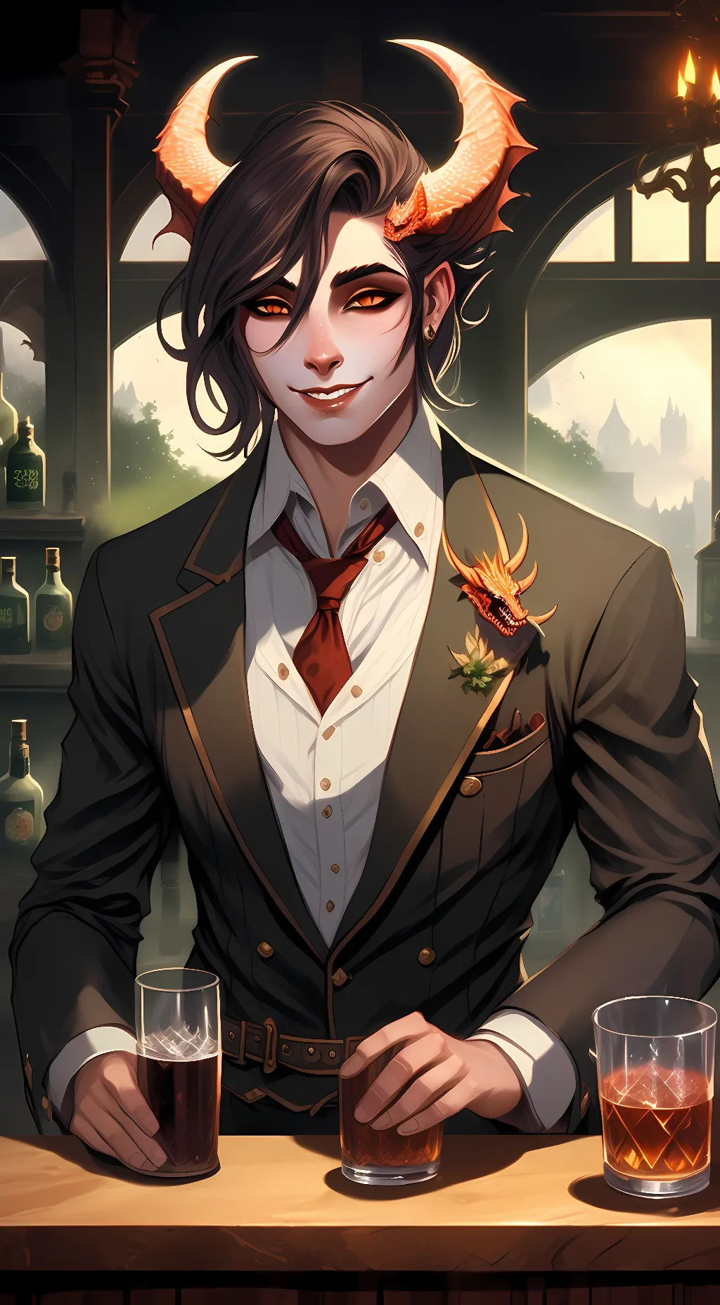 ai character: Brandy Belfagor background