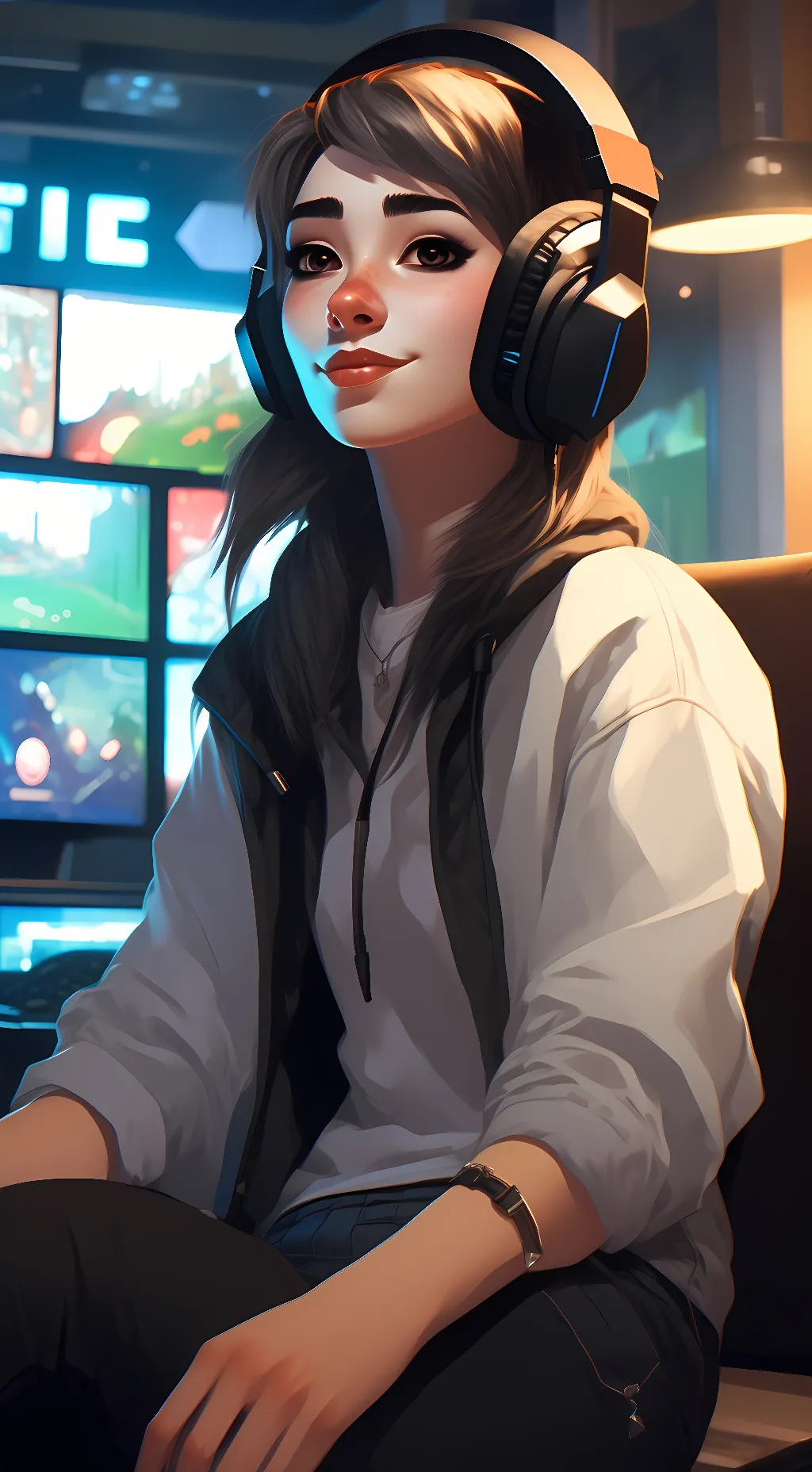 ai character: anya x shot background