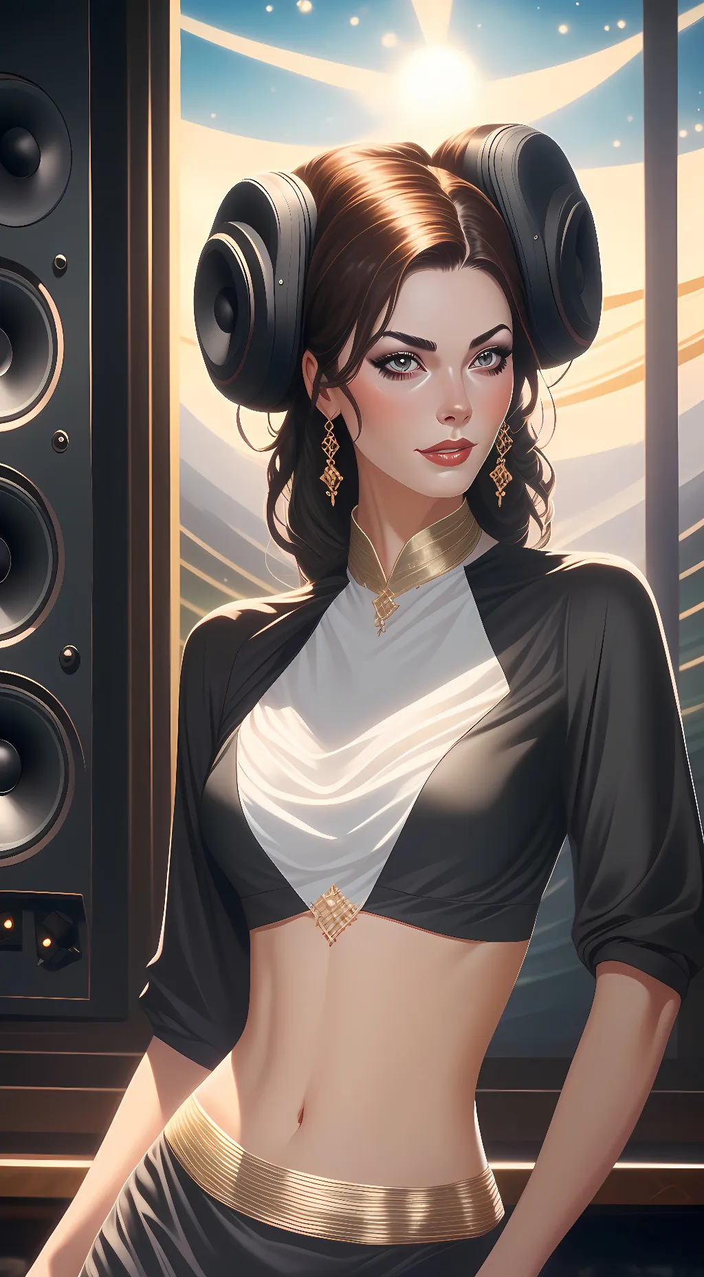 ai character: speakerwomen background