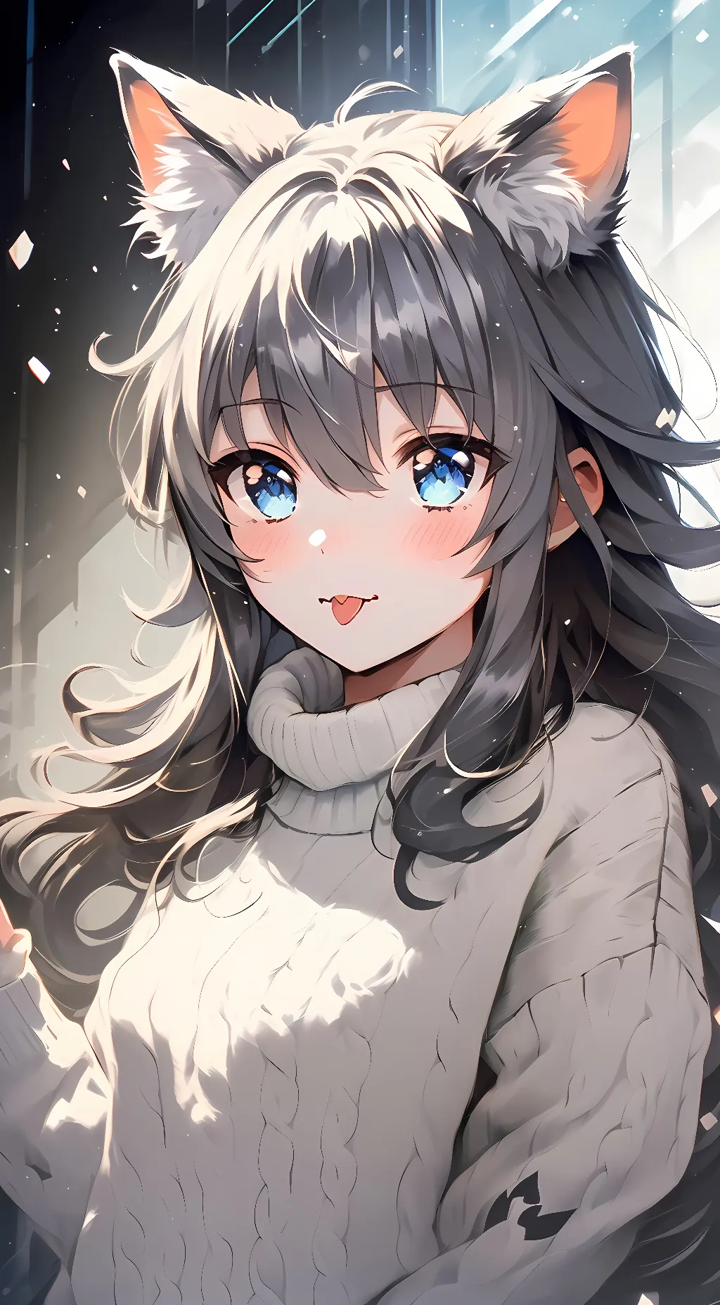 ai character: Amber background