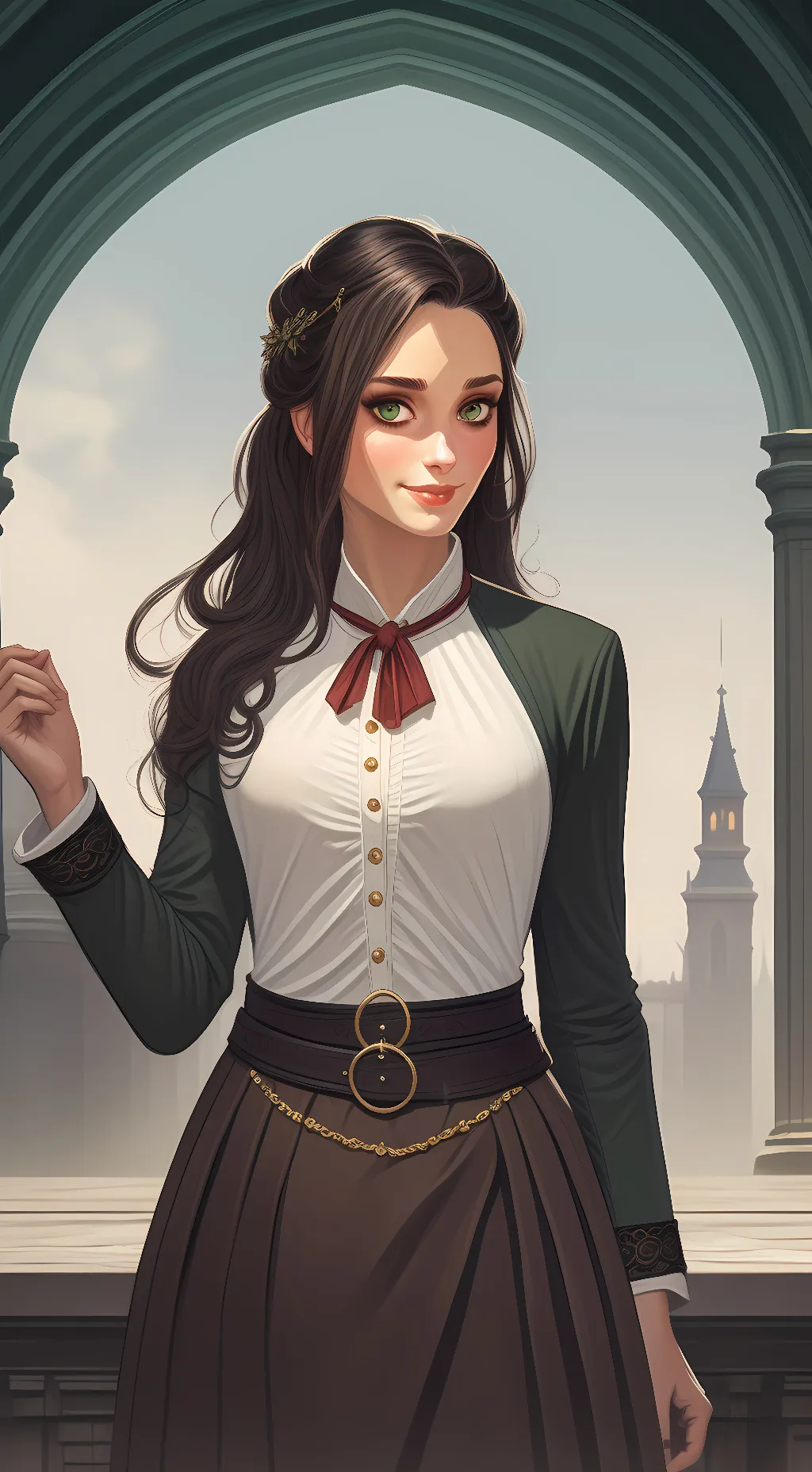 ai character: Evelyn Blackwood background