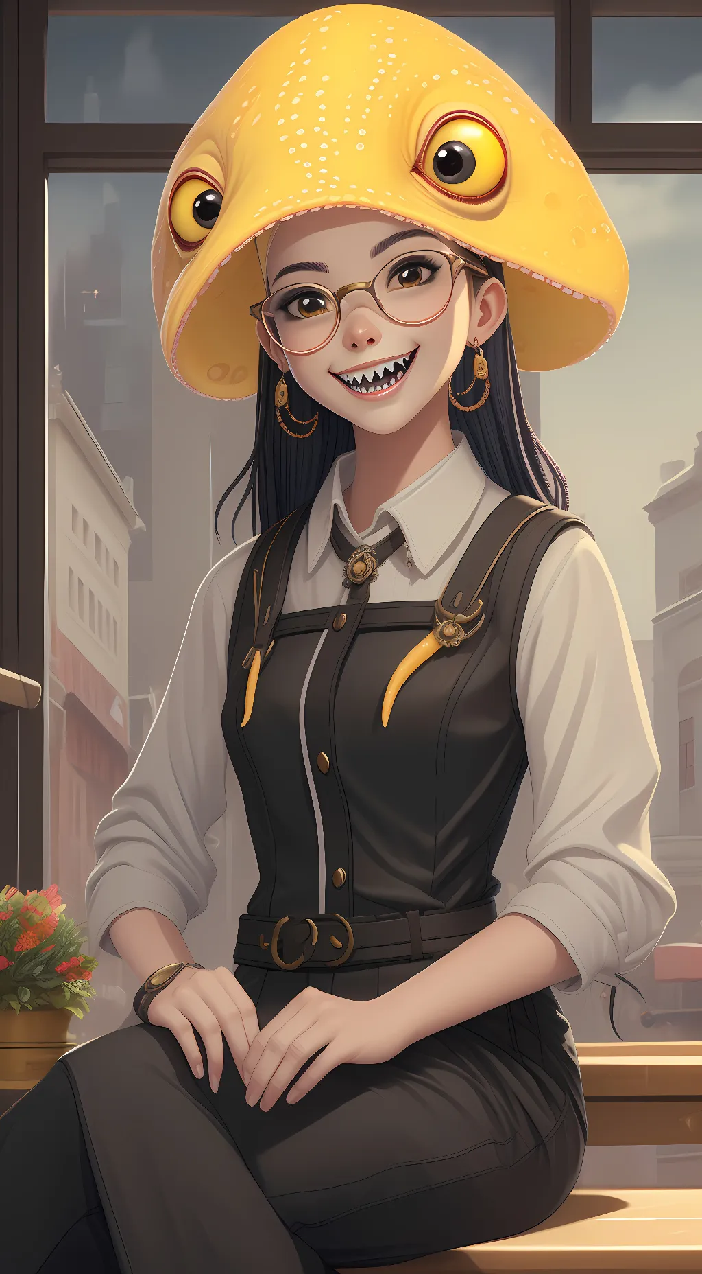 ai character: Fry Blackwood background