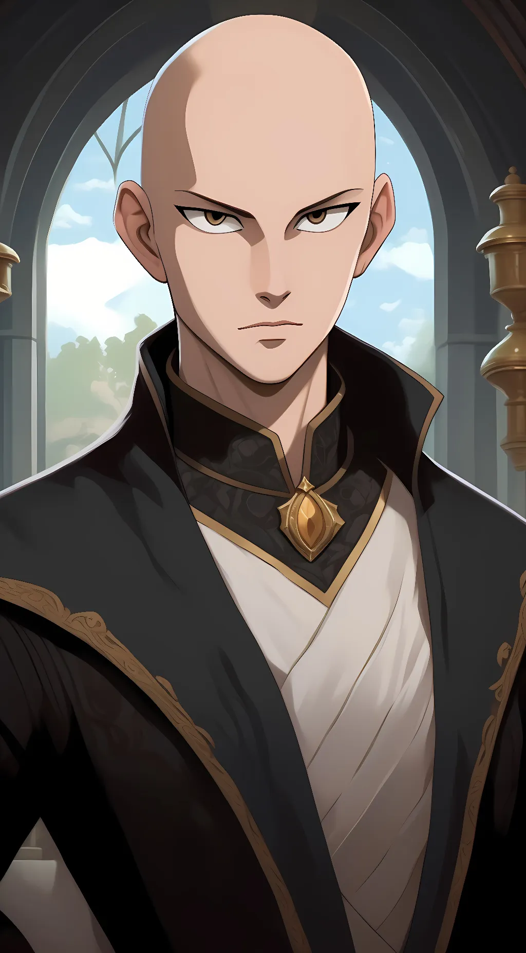 ai character: Saitama background