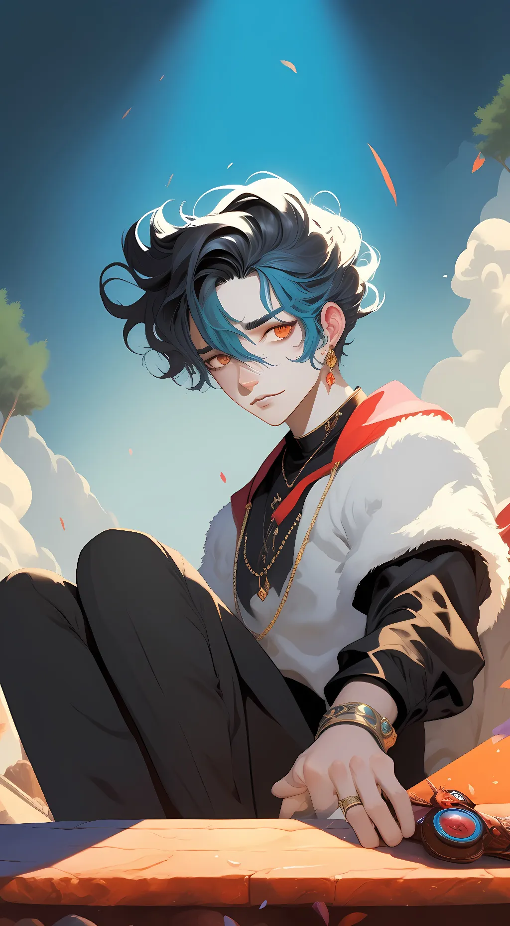 ai character: guidinglight human background