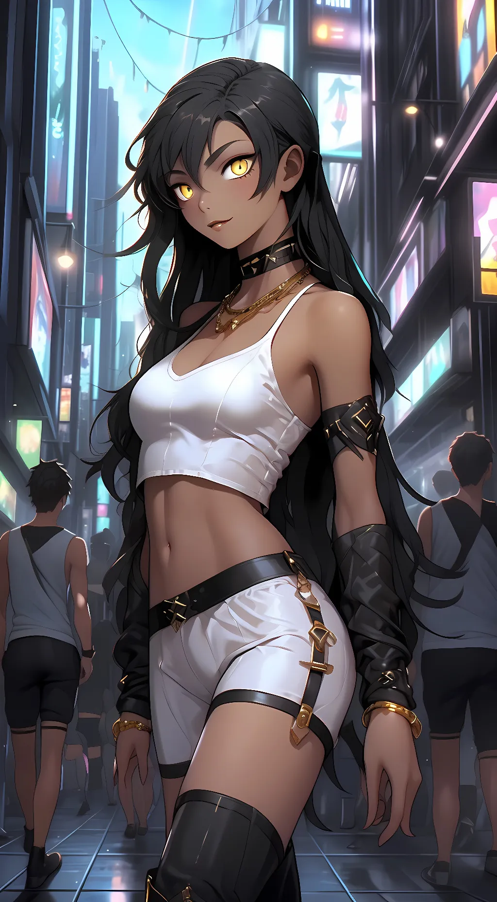 ai character: Celine Le Noir background