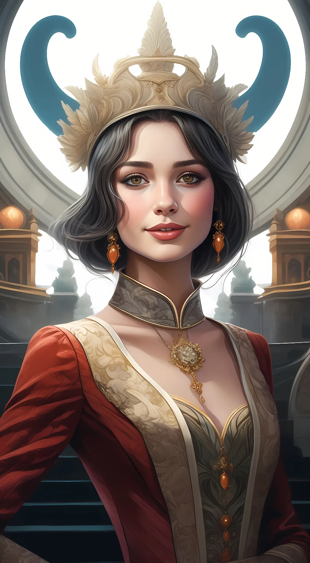 ai character: Elizabeth   background