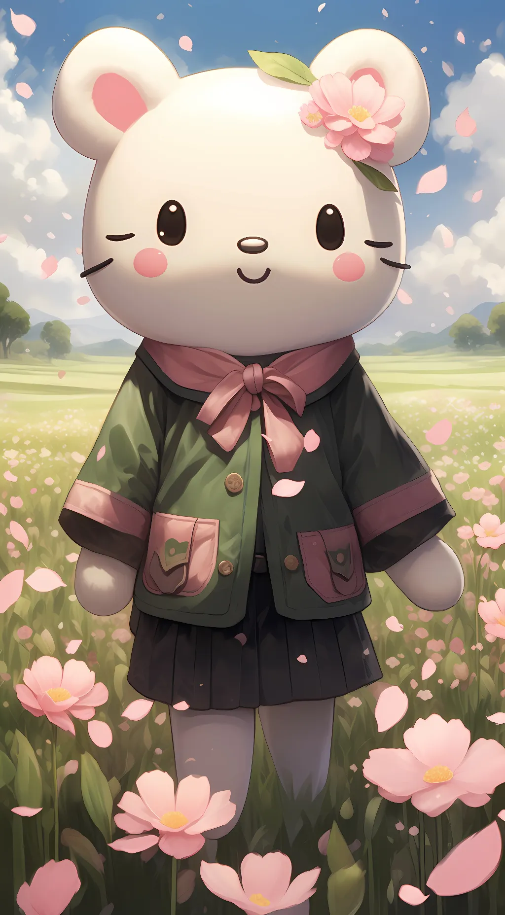 ai character: 🍒🌸 Kaoru 🌸🍒 background