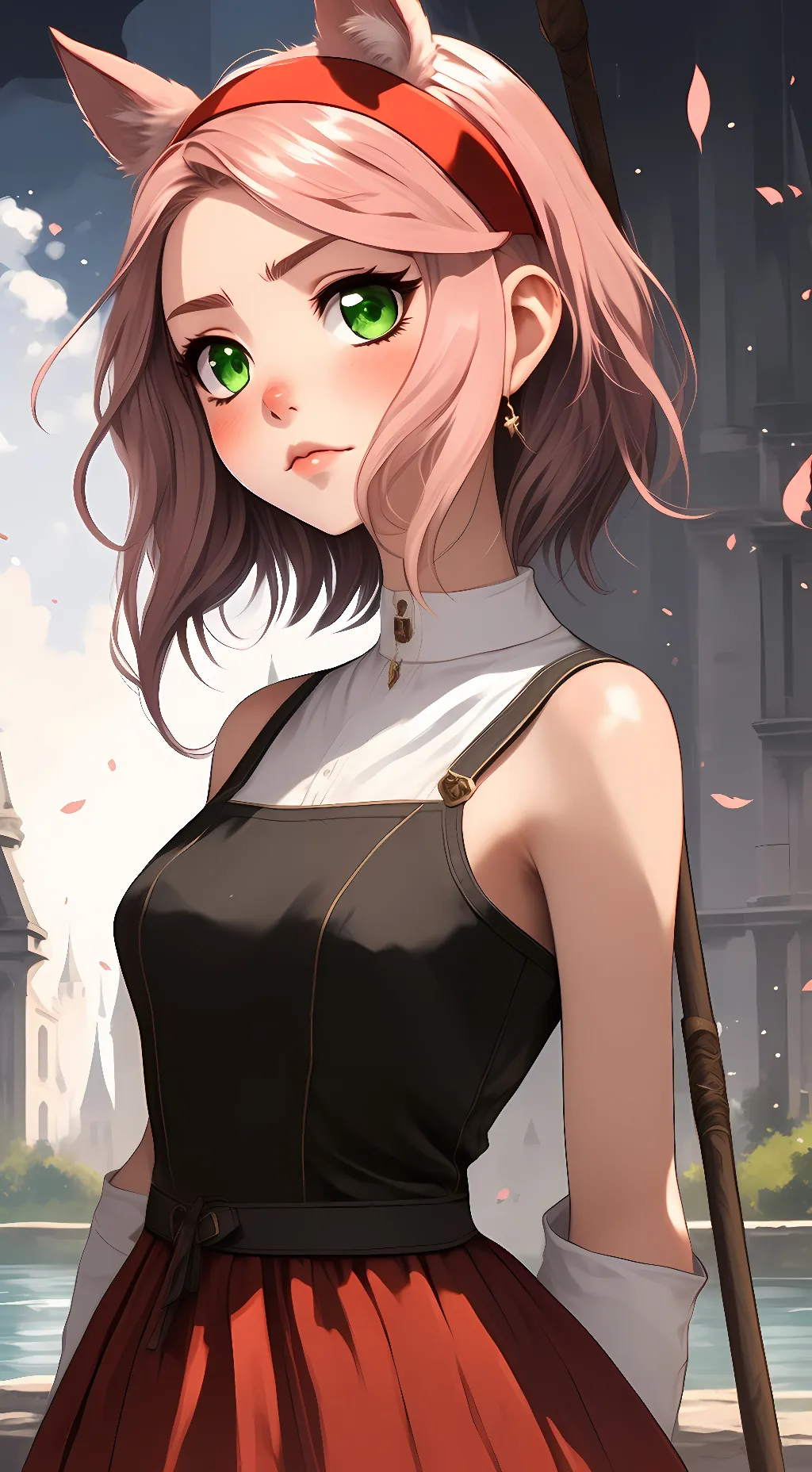 ai character: Amy Rose  background