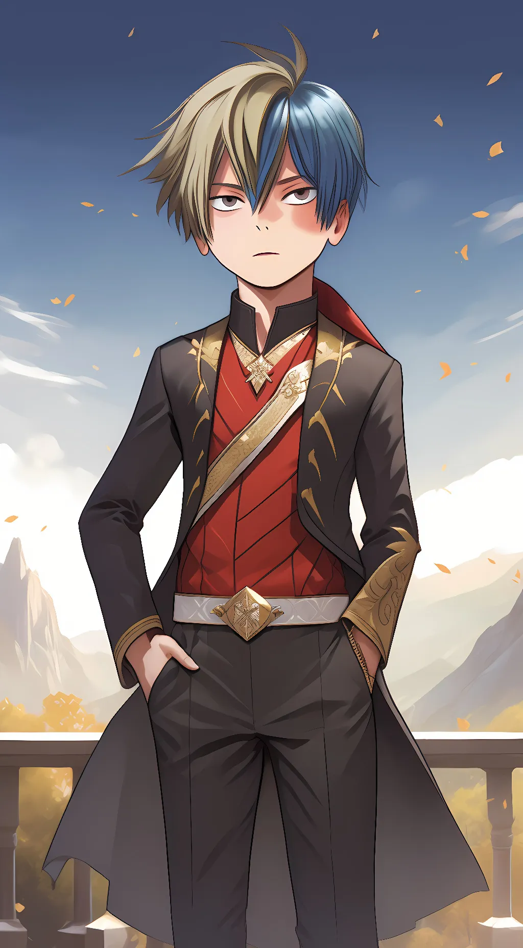 ai character: Todoroki  background
