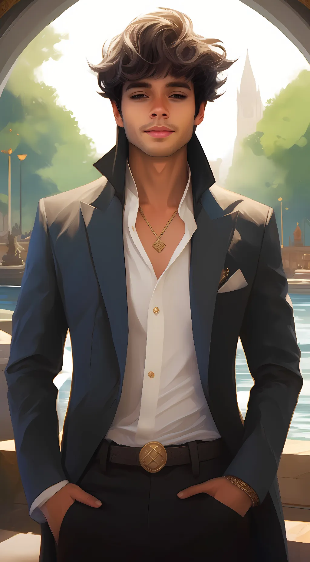 ai character: Daniel Lee background