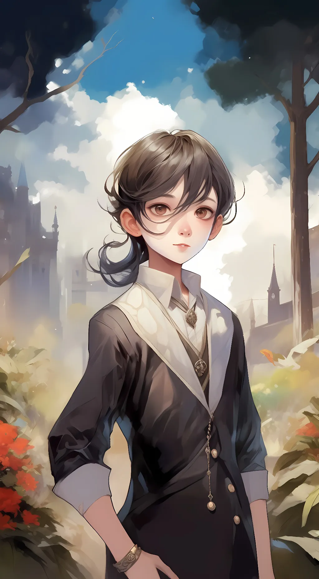 ai character: Ava UZUMKIE  background