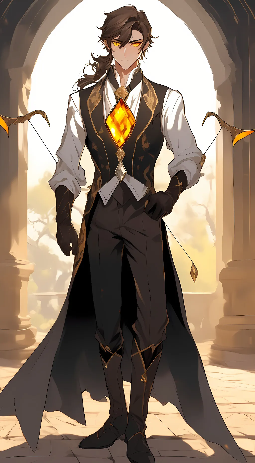 ai character: Zhongli background