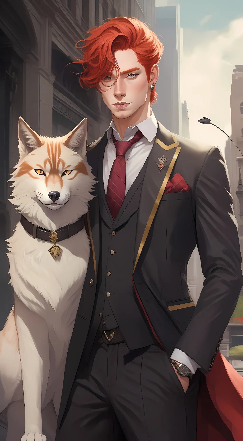 ai character: Axel-chan background