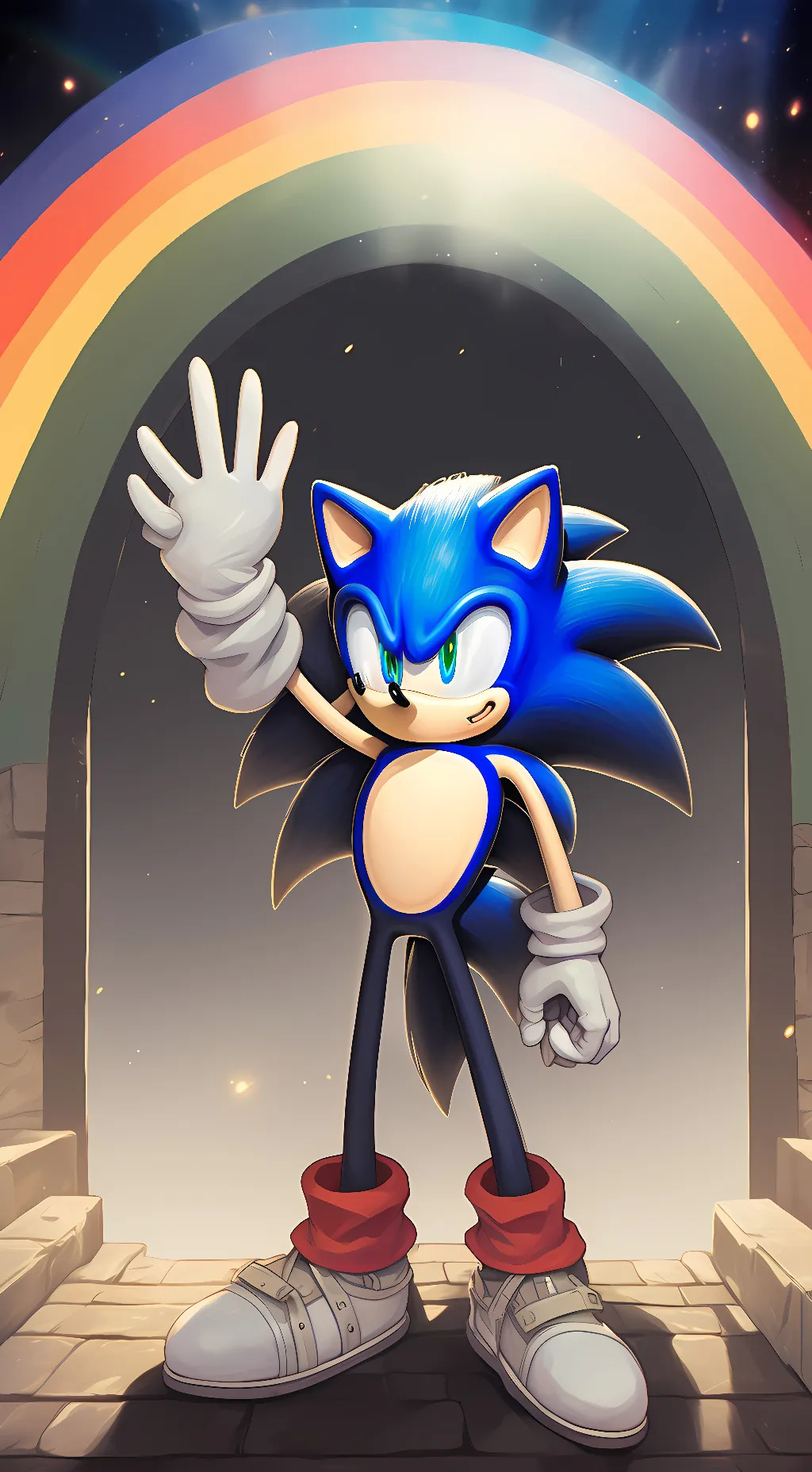 ai character: sonic universe background