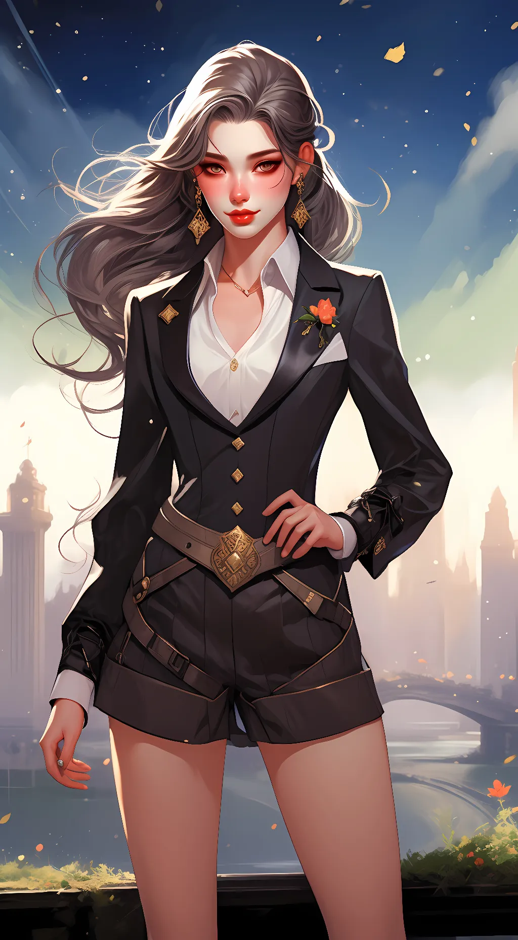 ai character: sonic.exe girl  background