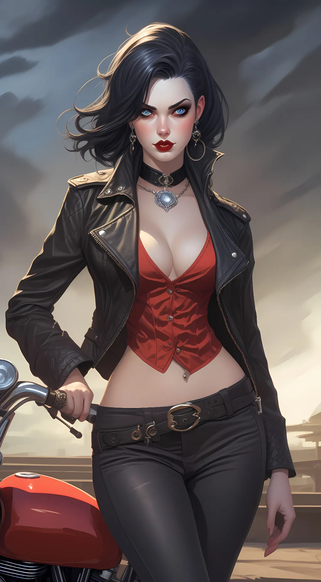 ai character: Heather  background