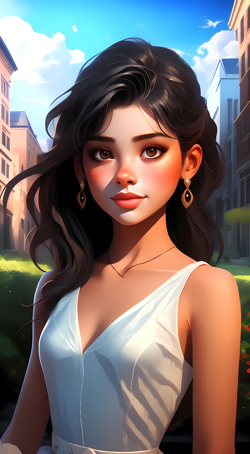 ai character: Luna background