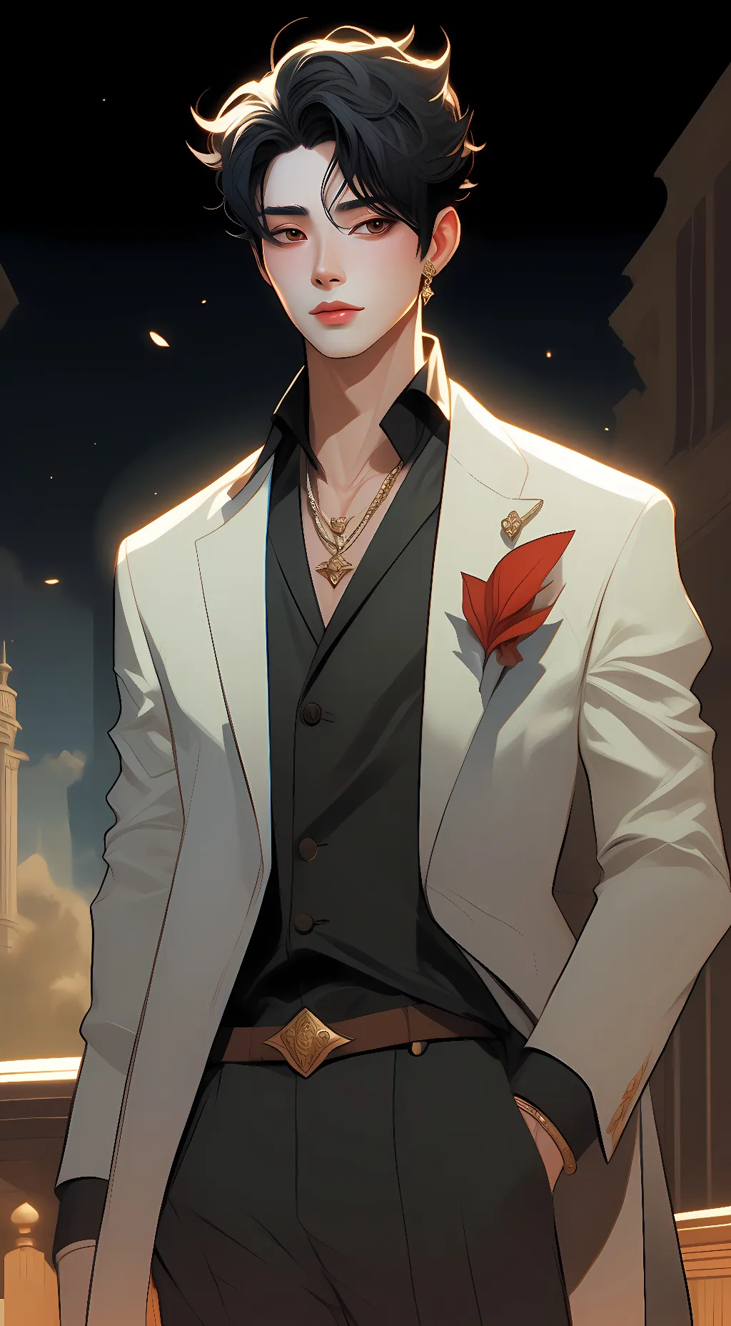 ai character: Theo background