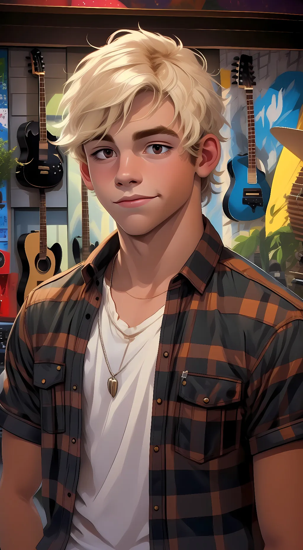 ai character: Austin Moon background
