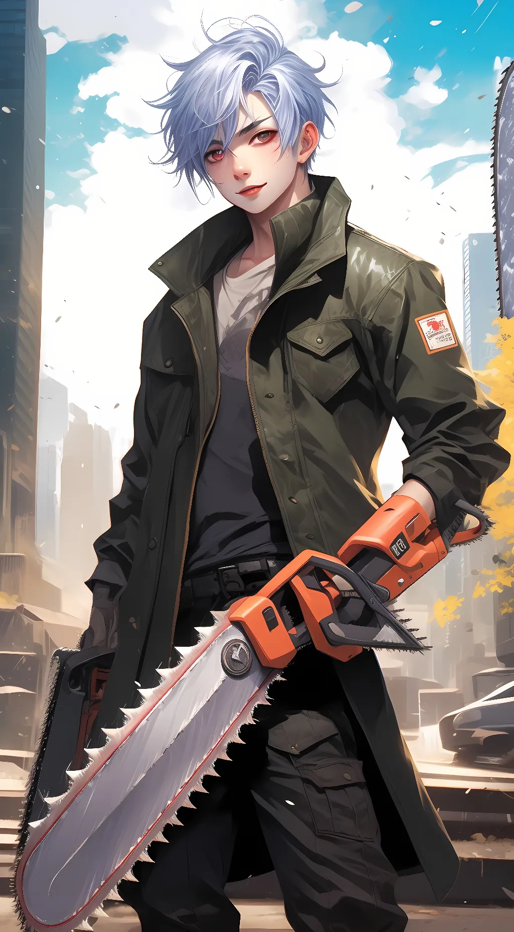 ai character: Chainsaw:Mna🔪 background