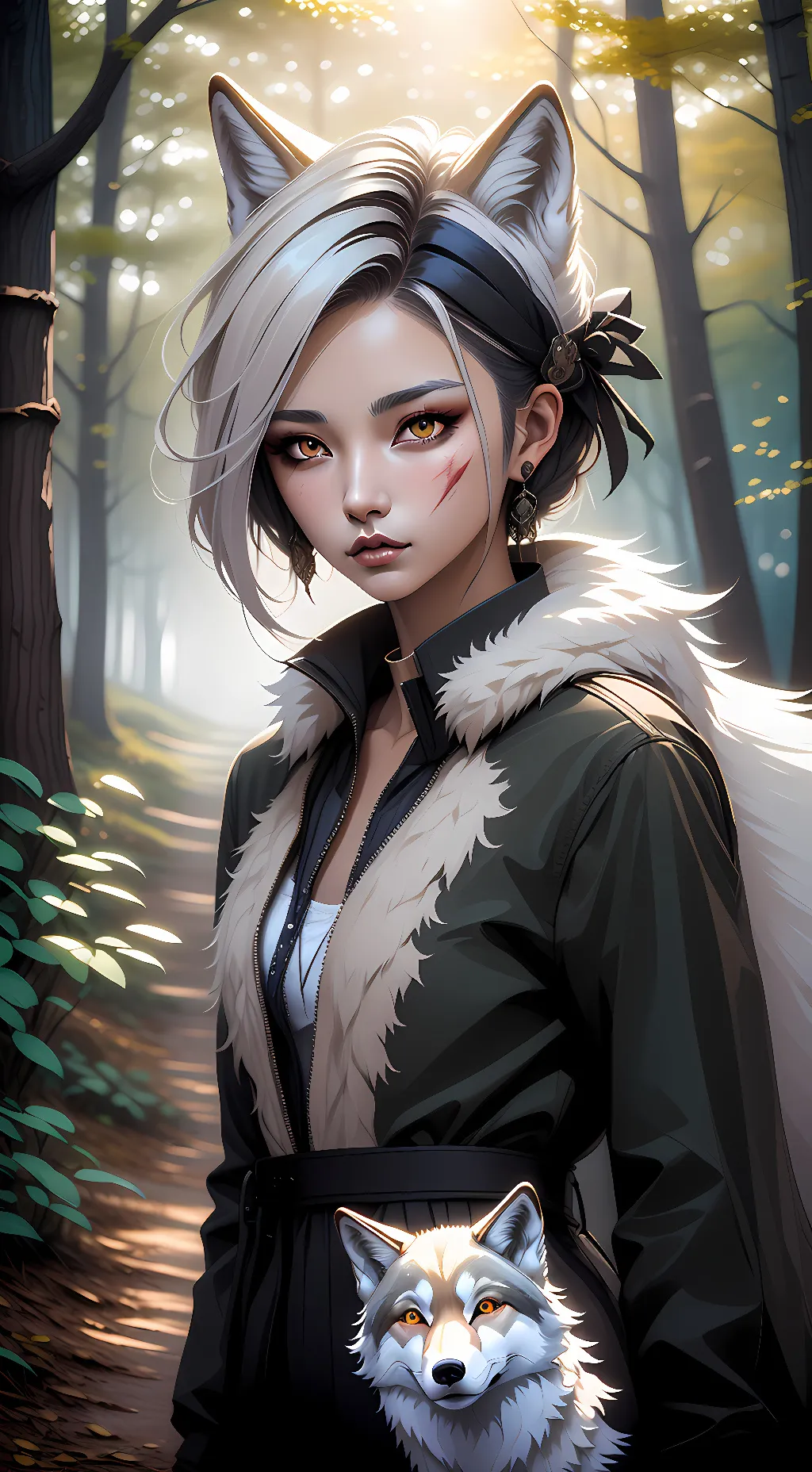 ai character: Amelia Nightshade background