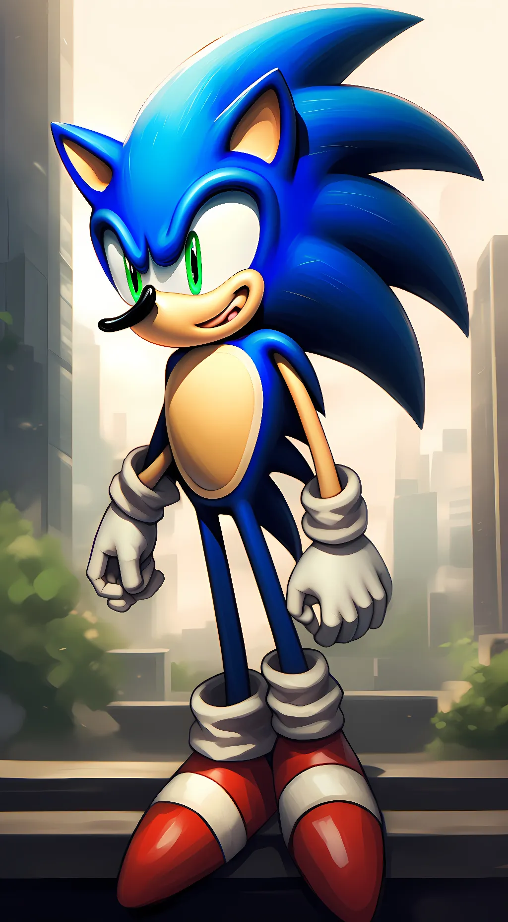 ai character: sonic.exe  background