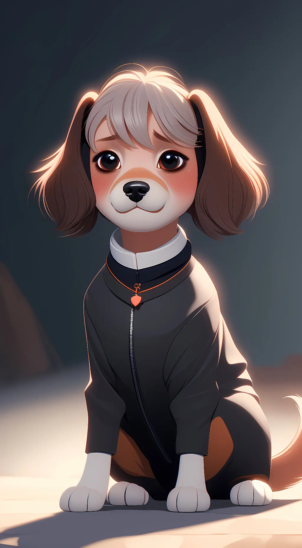 ai character: Amelia Dog background