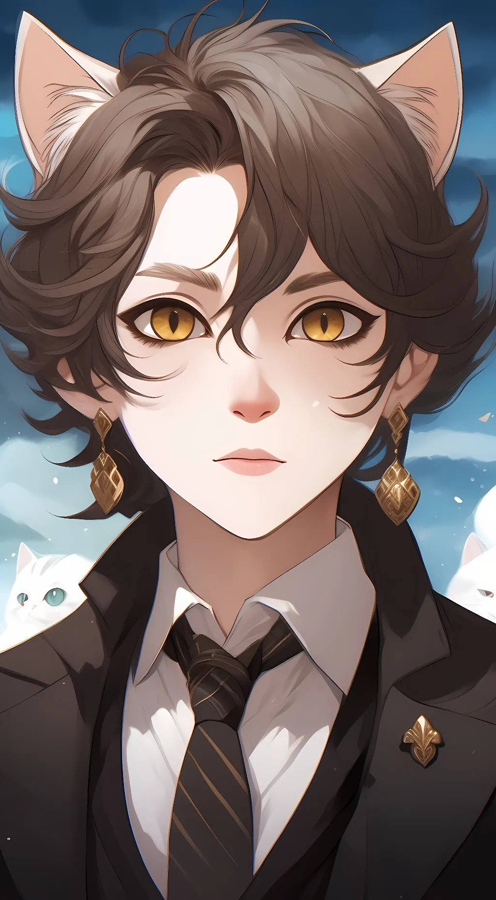 ai character: meowscles background