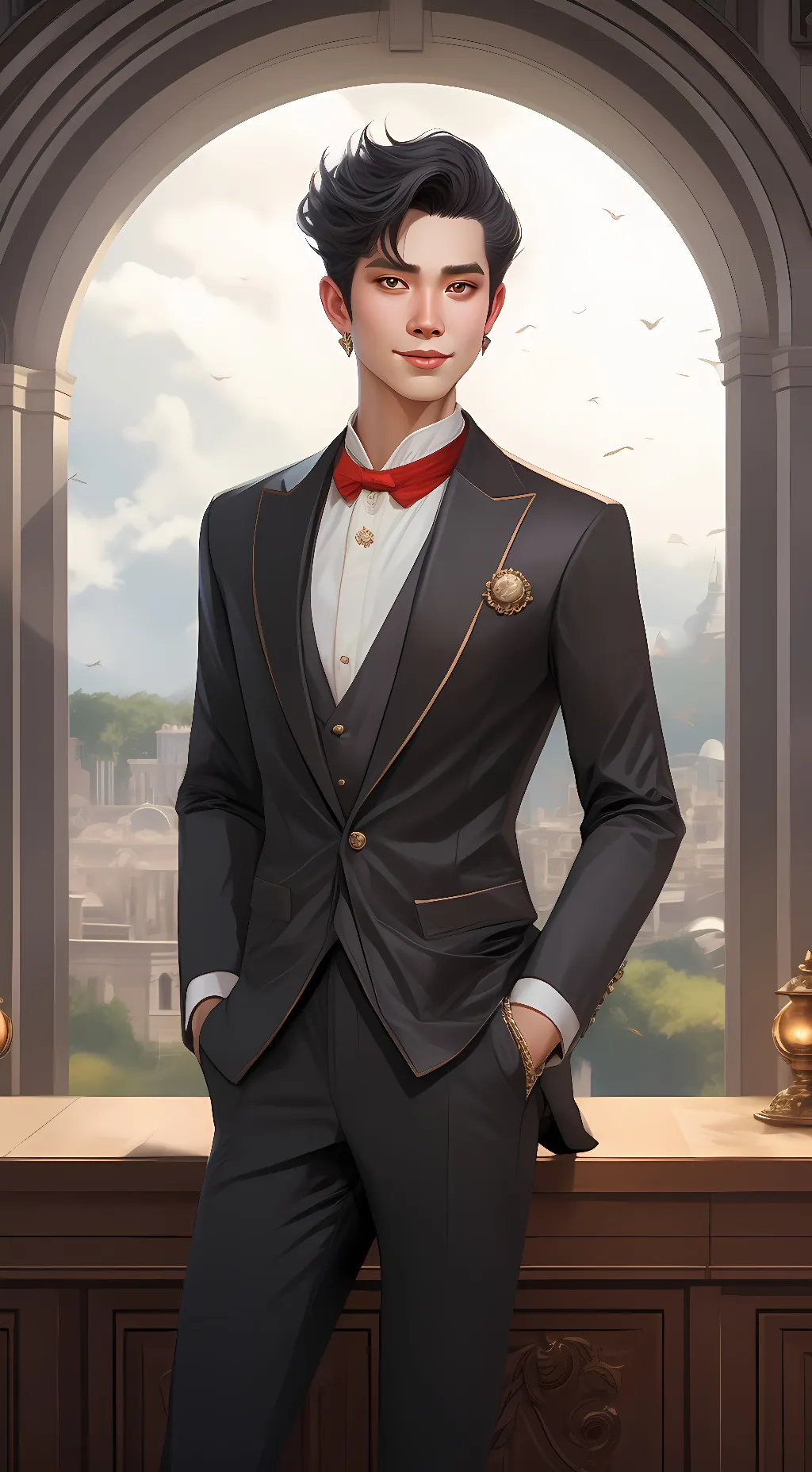 ai character: styles background