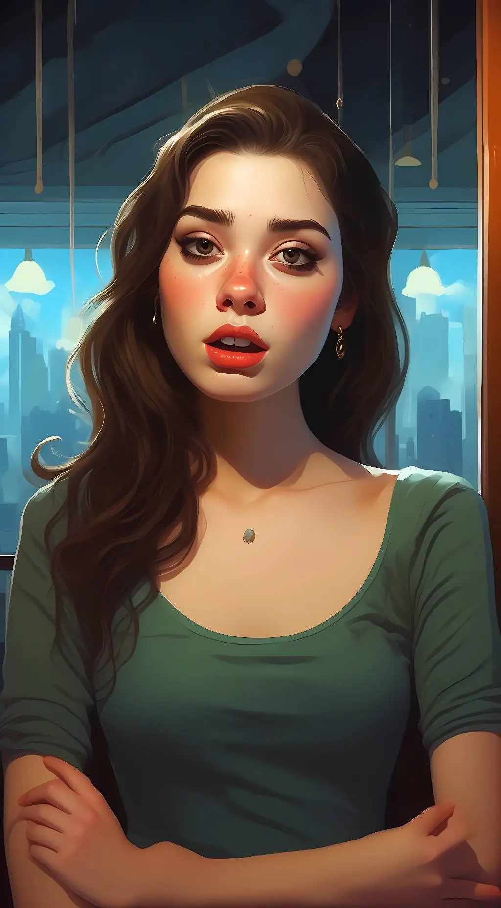 ai character: ella background