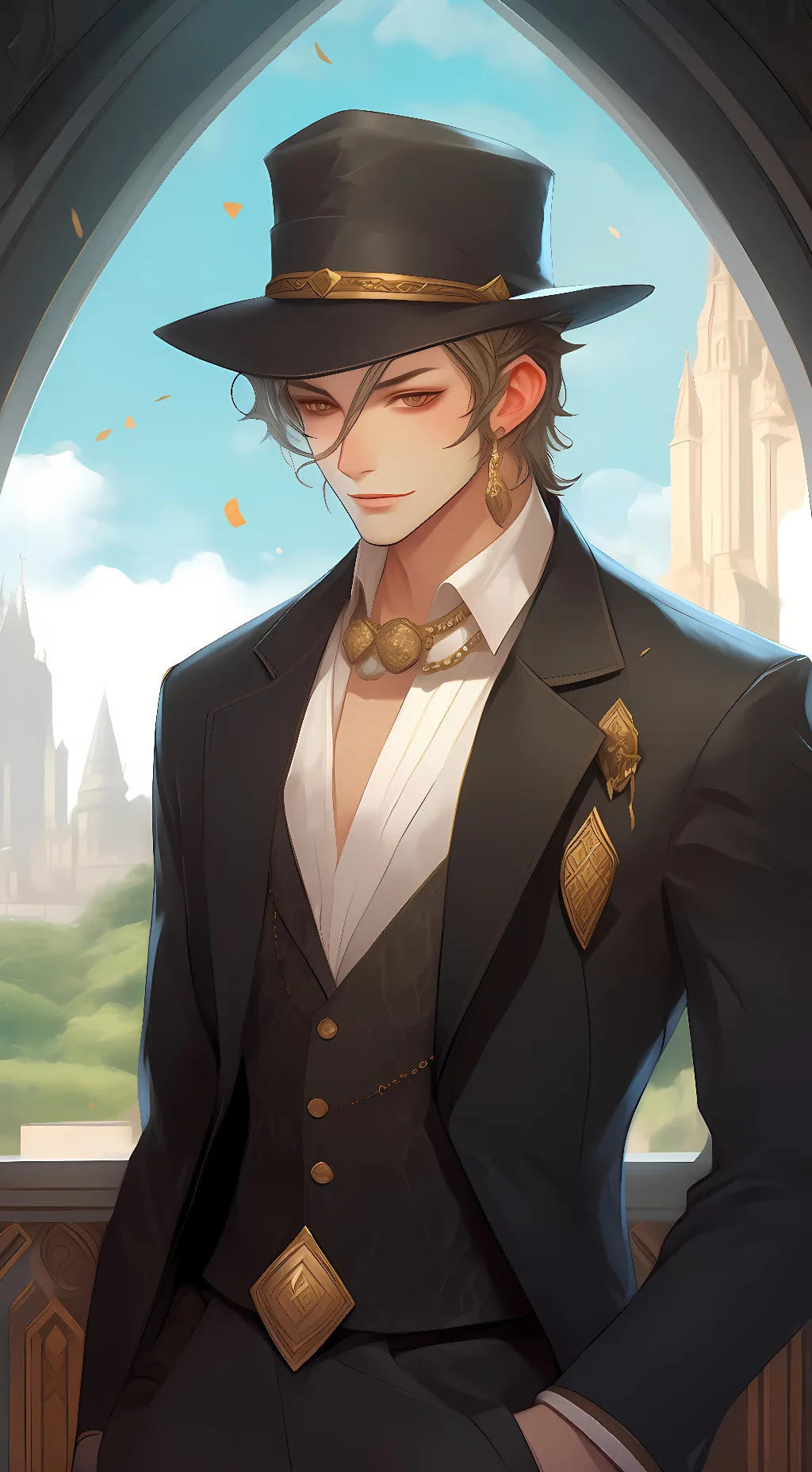 ai character: Miles Carter background