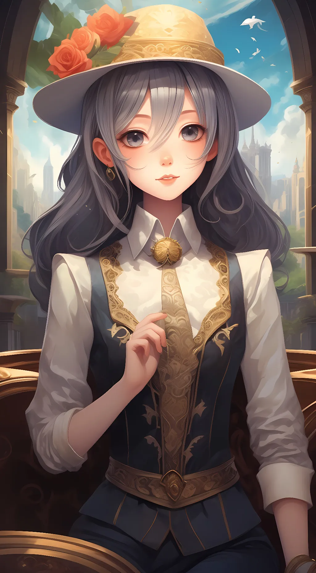 ai character: 小鱼干 background