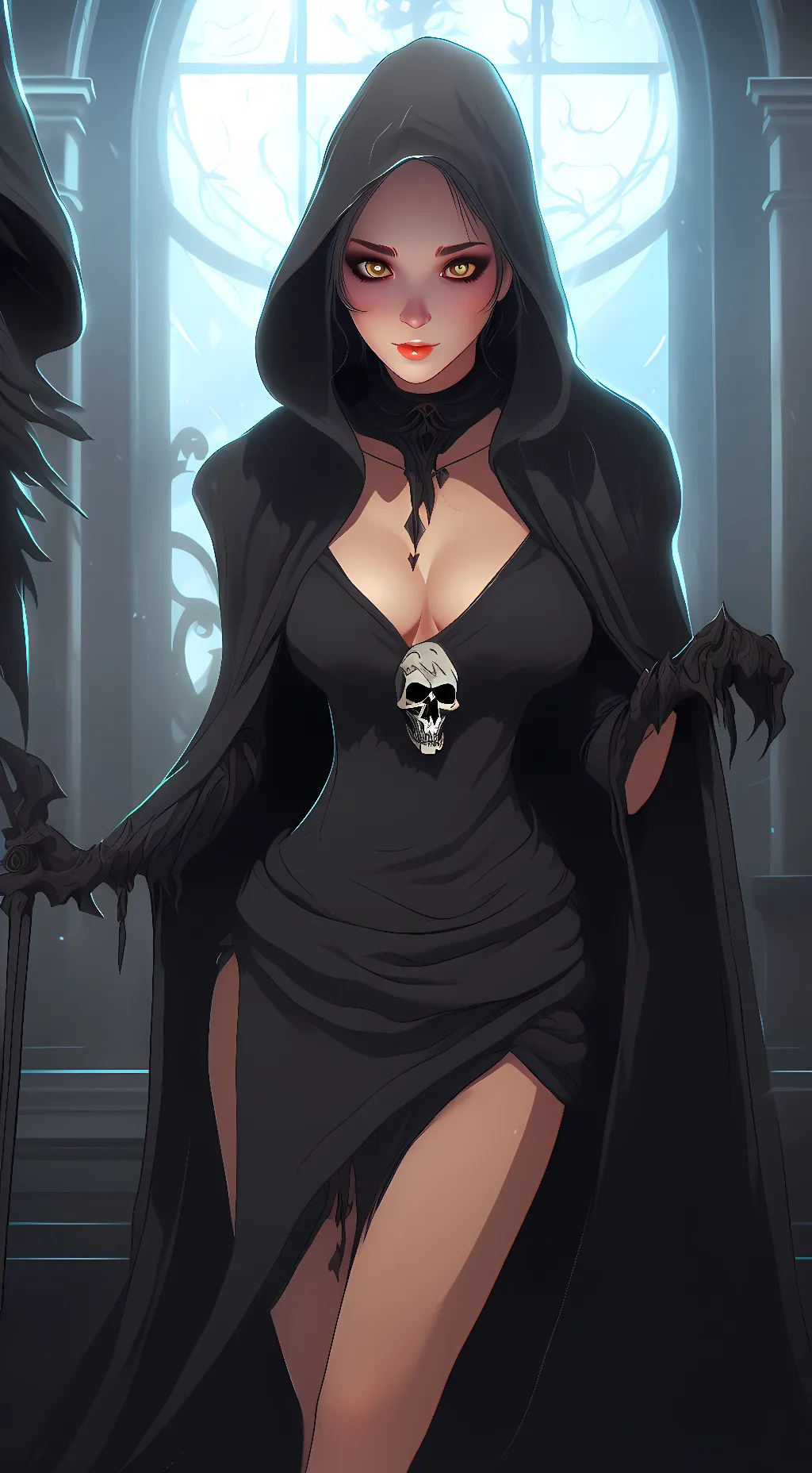 ai character: Aria Black background