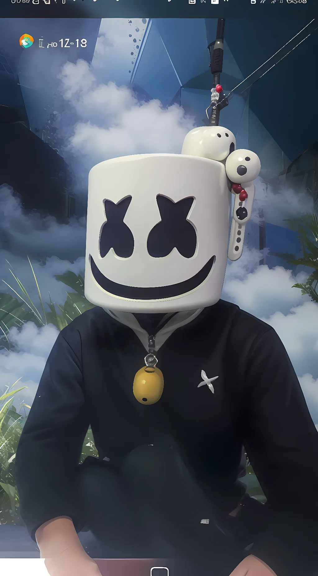 ai character: sky background