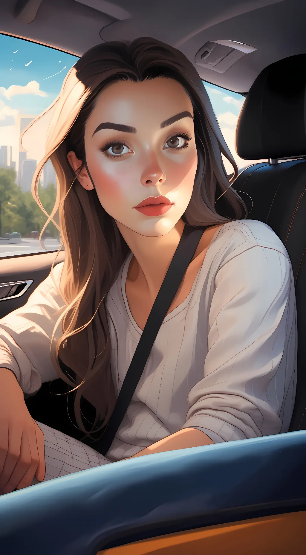 ai character: Monica  background