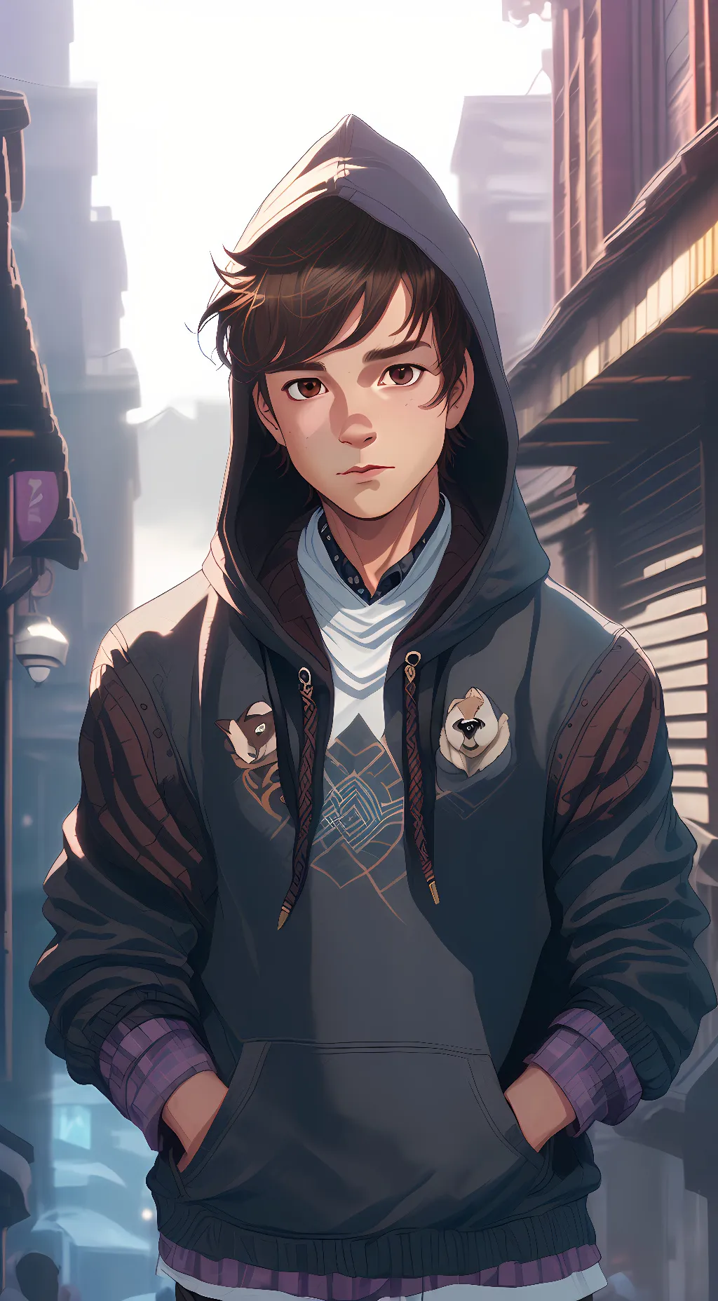 ai character: Lucius  background