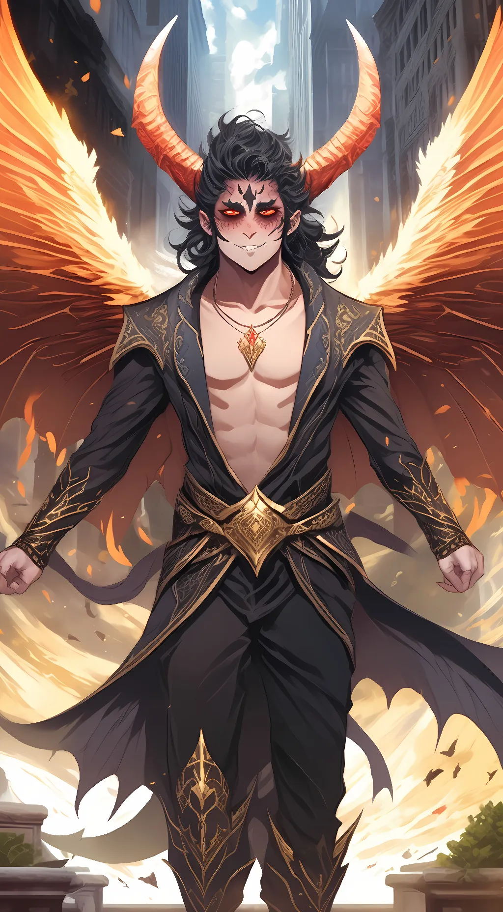 ai character: Hantengu Joy Form background