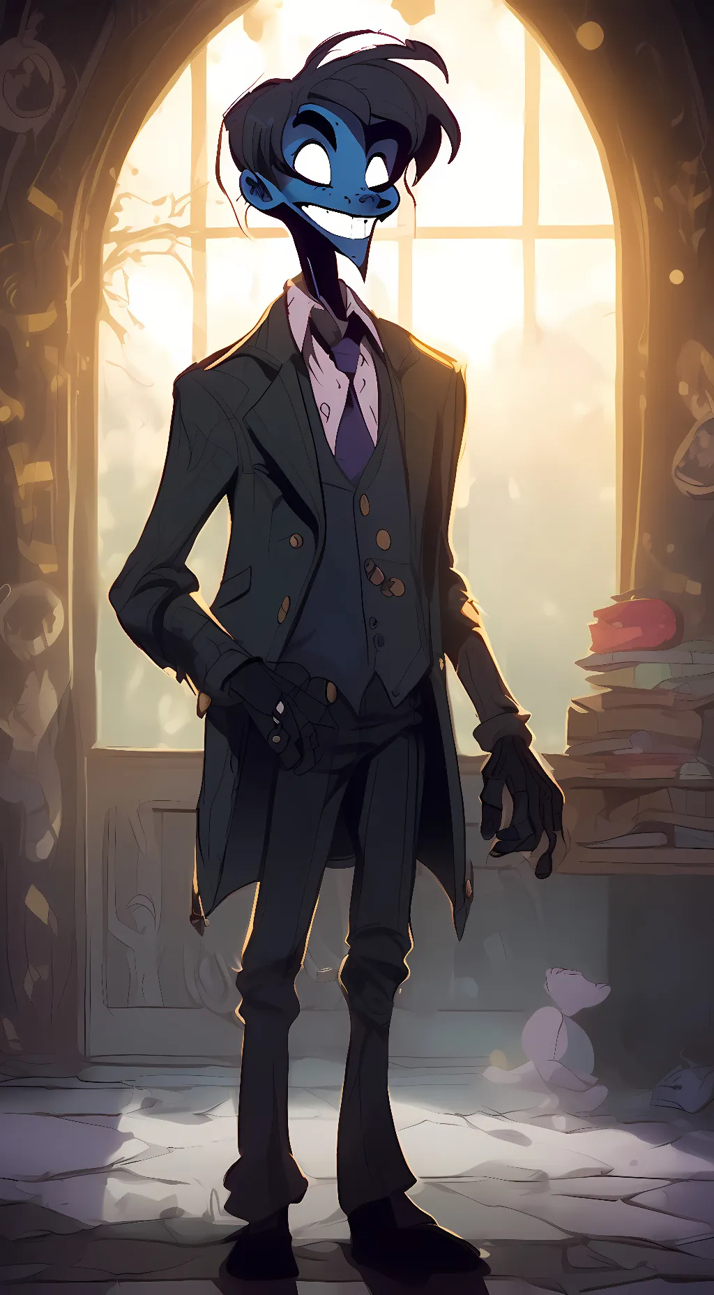 ai character: Shadow Bonnie background