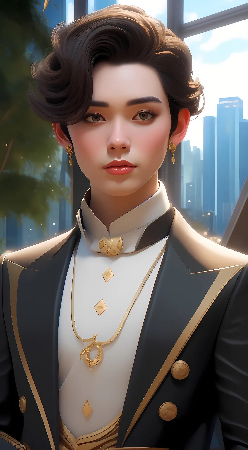 ai character: Prince San  background