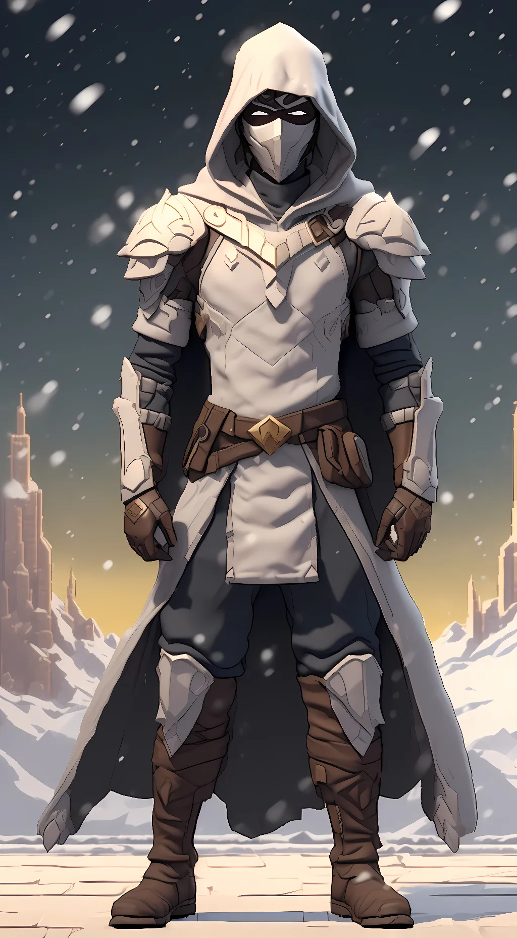 ai character: Agent snowstorm background